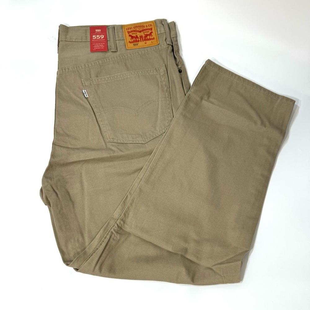 Levi’s 559 relaxed straight light brown denim mens
